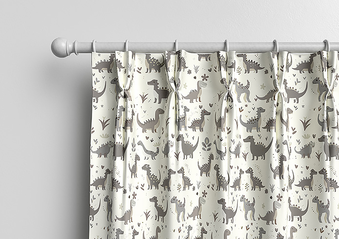 Dino Land, Fossil Grey - Made to Measure Curtains - Image 10